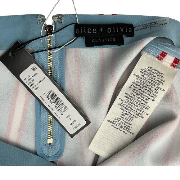 Olivia Striped Multicolor Mace Mini Skort Size 2 - Picture 4 of 4